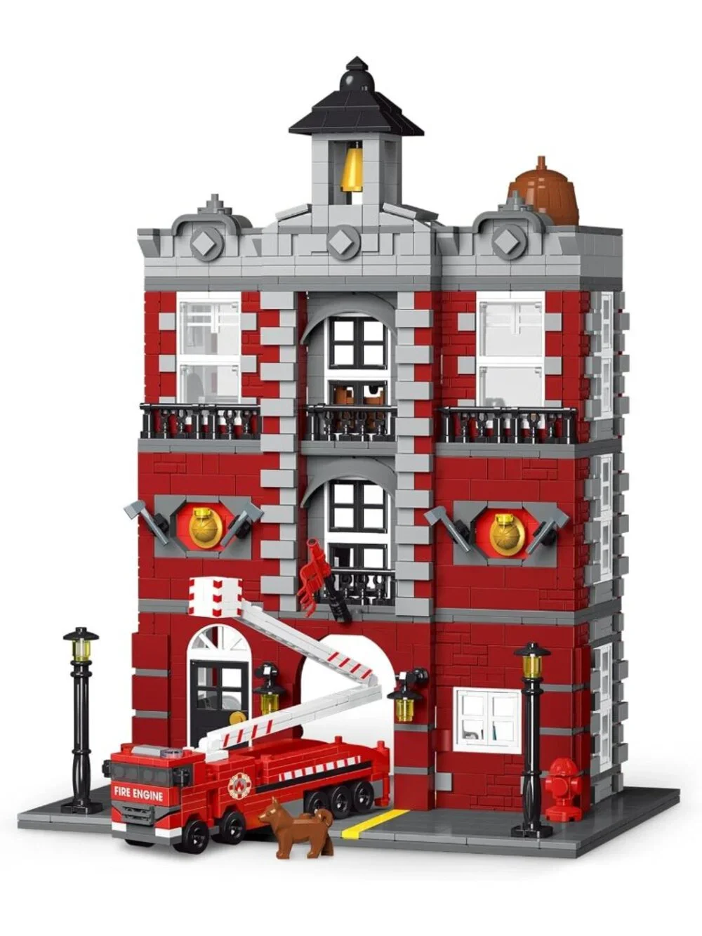 Fire Rescue Building Set - 1823 PCS Compatible with Lego, Perfect Gift for Kids